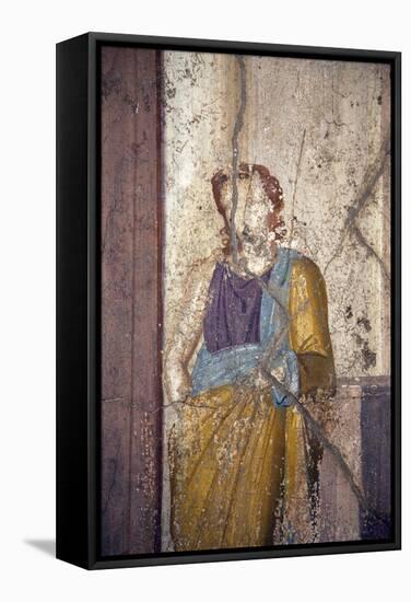 Italy, Naples, Naples Museum, from Pompeii, House of Jason (IX 5, 18), Paris and Elena-Samuel Magal-Framed Stretched Canvas