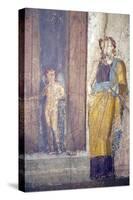 Italy, Naples, Naples Museum, from Pompeii, House of Jason (IX 5, 18), Paris and Elena-Samuel Magal-Stretched Canvas