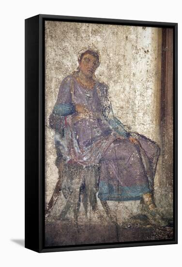 Italy, Naples, Naples Museum, from Pompeii, House of Jason (IX 5, 18), Paris and Elena-Samuel Magal-Framed Stretched Canvas