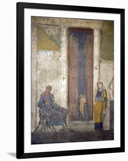 Italy, Naples, Naples Museum, from Pompeii, House of Jason (IX 5, 18), Paris and Elena-Samuel Magal-Framed Photographic Print