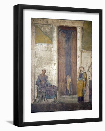 Italy, Naples, Naples Museum, from Pompeii, House of Jason (IX 5, 18), Paris and Elena-Samuel Magal-Framed Photographic Print