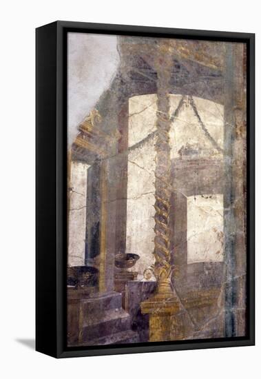 Italy, Naples, Naples Museum, from Pompeii, House of M. Fabius Rufus, Architecture-Samuel Magal-Framed Stretched Canvas