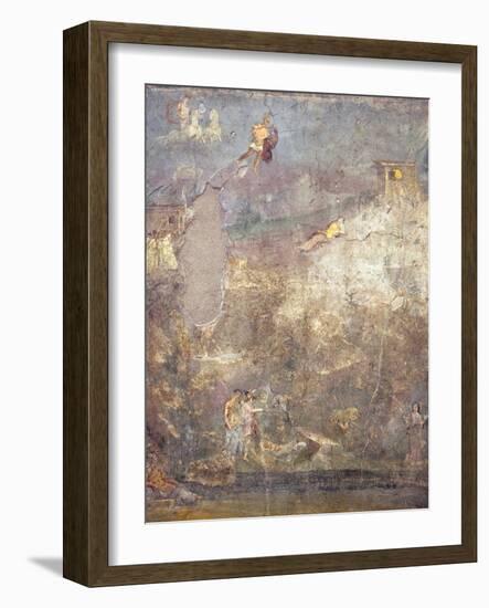 Italy, Naples, Naples Museum, from Pompeii, House of M.Fabius Secundus (V 4,13), Origins of Rome-Samuel Magal-Framed Photographic Print