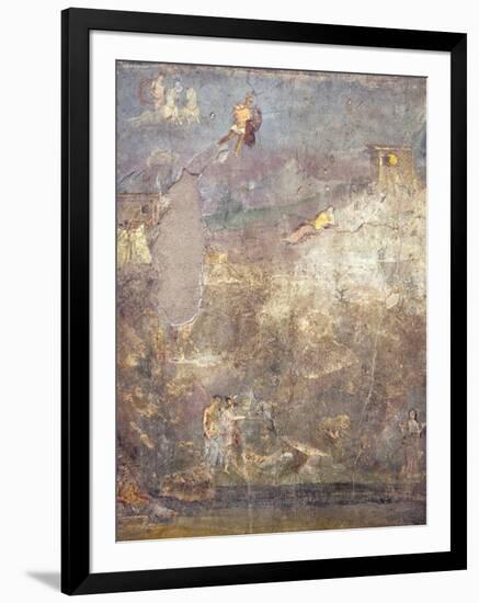 Italy, Naples, Naples Museum, from Pompeii, House of M.Fabius Secundus (V 4,13), Origins of Rome-Samuel Magal-Framed Photographic Print