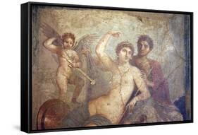 Italy, Naples, Naples Museum, from Pompeii, House of Mars an Venus (VII, 9, 47), Mars and  Venus-Samuel Magal-Framed Stretched Canvas
