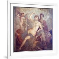 Italy, Naples, Naples Museum, from Pompeii, House of Mars an Venus (VII, 9, 47), Mars and  Venus-Samuel Magal-Framed Photographic Print