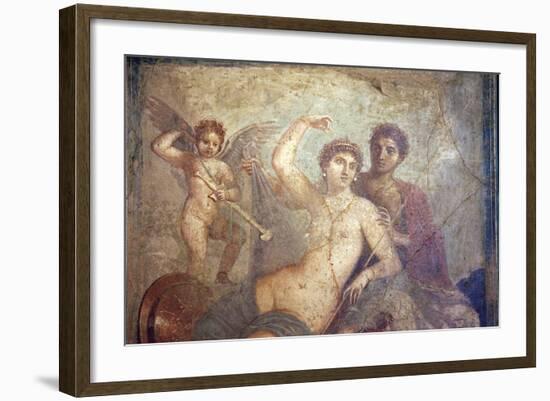 Italy, Naples, Naples Museum, from Pompeii, House of Mars an Venus (VII, 9, 47), Mars and  Venus-Samuel Magal-Framed Photographic Print