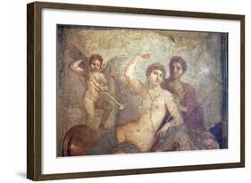 Italy, Naples, Naples Museum, from Pompeii, House of Mars an Venus (VII, 9, 47), Mars and  Venus-Samuel Magal-Framed Photographic Print