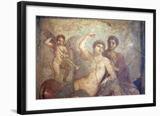 Italy, Naples, Naples Museum, from Pompeii, House of Mars an Venus (VII, 9, 47), Mars and  Venus-Samuel Magal-Framed Photographic Print