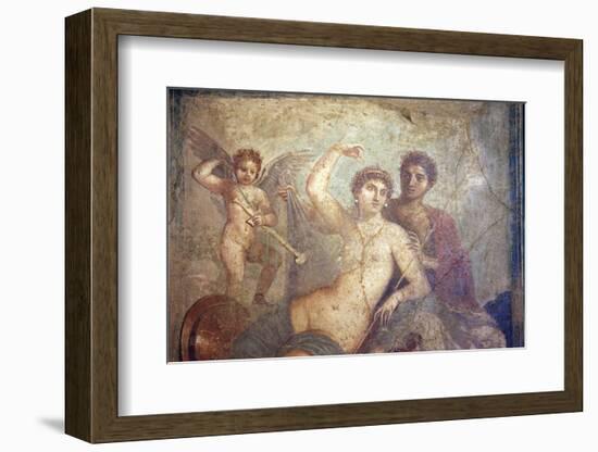 Italy, Naples, Naples Museum, from Pompeii, House of Mars an Venus (VII, 9, 47), Mars and  Venus-Samuel Magal-Framed Photographic Print