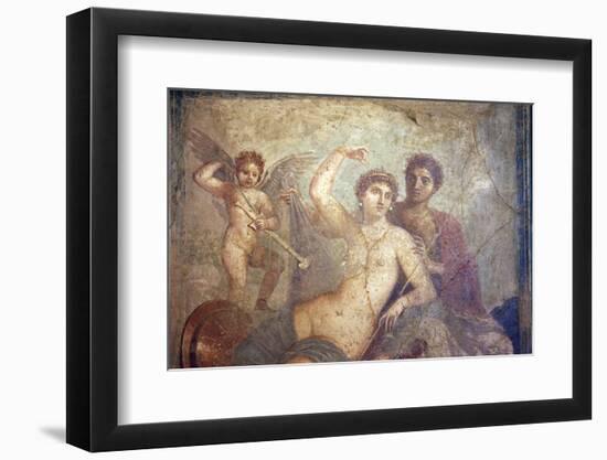 Italy, Naples, Naples Museum, from Pompeii, House of Mars an Venus (VII, 9, 47), Mars and  Venus-Samuel Magal-Framed Photographic Print