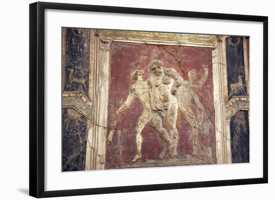 Italy, Naples, Naples Museum, from Pompeii, House of Meleager, Stucco Policromo (Polychrome)-Samuel Magal-Framed Photographic Print