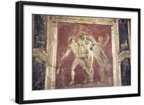 Italy, Naples, Naples Museum, from Pompeii, House of Meleager, Stucco Policromo (Polychrome)-Samuel Magal-Framed Photographic Print