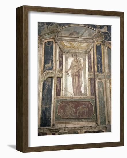 Italy, Naples, Naples Museum, from Pompeii, House of Meleager, Stucco Policromo (Polychrome)-Samuel Magal-Framed Photographic Print