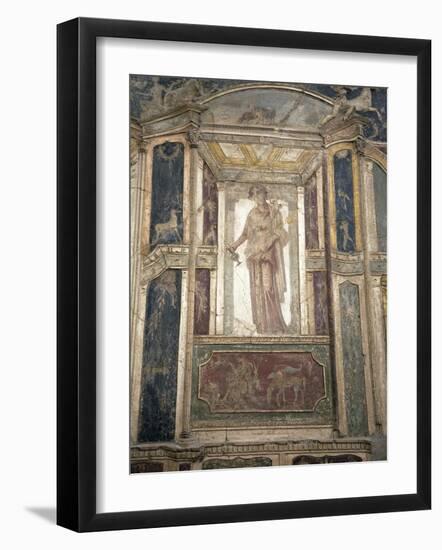 Italy, Naples, Naples Museum, from Pompeii, House of Meleager, Stucco Policromo (Polychrome)-Samuel Magal-Framed Photographic Print