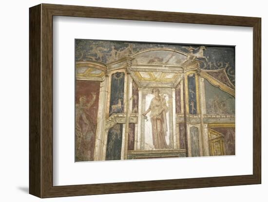 Italy, Naples, Naples Museum, from Pompeii, House of Meleager, Stucco Policromo (Polychrome)-Samuel Magal-Framed Photographic Print