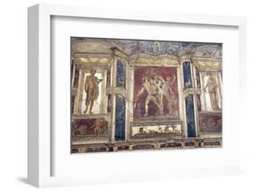 Italy, Naples, Naples Museum, from Pompeii, House of Meleager, Stucco Policromo (Polychrome)-Samuel Magal-Framed Photographic Print