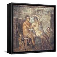 Italy, Naples, Naples Museum, from Pompeii, House of Meleager (VI 9, 2.13), Ares and Aphrodite-Samuel Magal-Framed Stretched Canvas