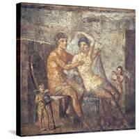 Italy, Naples, Naples Museum, from Pompeii, House of Meleager (VI 9, 2.13), Ares and Aphrodite-Samuel Magal-Stretched Canvas