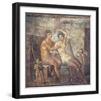 Italy, Naples, Naples Museum, from Pompeii, House of Meleager (VI 9, 2.13), Ares and Aphrodite-Samuel Magal-Framed Photographic Print