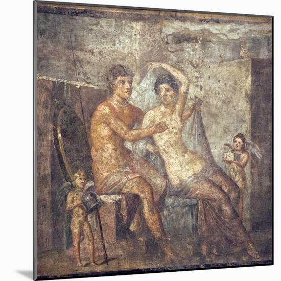 Italy, Naples, Naples Museum, from Pompeii, House of Meleager (VI 9, 2.13), Ares and Aphrodite-Samuel Magal-Mounted Photographic Print