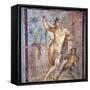 Italy, Naples, Naples Museum, from Pompeii, House of Meleager (VI 9, 2.13), Emafrodito and Panisco-Samuel Magal-Framed Stretched Canvas