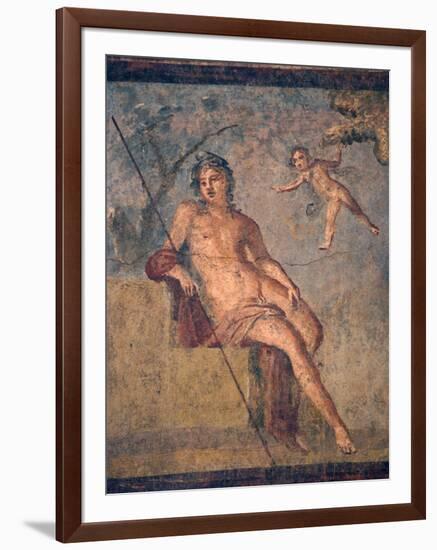 Italy, Naples, Naples Museum, from Pompeii, House of Meleager (VI 9, 2.13), Ganymede-Samuel Magal-Framed Photographic Print