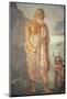 Italy, Naples, Naples Museum, from Pompeii, House of Meleager (VI 9, 2.13), Sileno, Eros and Pan-Samuel Magal-Mounted Photographic Print