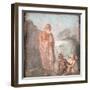 Italy, Naples, Naples Museum, from Pompeii, House of Meleager (VI 9, 2.13), Sileno, Eros and Pan-Samuel Magal-Framed Photographic Print