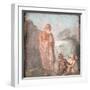Italy, Naples, Naples Museum, from Pompeii, House of Meleager (VI 9, 2.13), Sileno, Eros and Pan-Samuel Magal-Framed Photographic Print