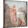 Italy, Naples, Naples Museum, from Pompeii, House of Meleager (VI 9, 2.13), Sileno, Eros and Pan-Samuel Magal-Mounted Photographic Print