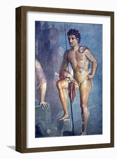 Italy, Naples, Naples Museum, from Pompeii, House of Meleager (VI 9), Io and Argo-Samuel Magal-Framed Photographic Print