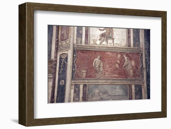 Italy, Naples, Naples Museum, from Pompeii, House of Meleager (VI 9), Stucco Policromo (Polychrome)-Samuel Magal-Framed Photographic Print