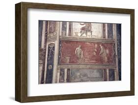 Italy, Naples, Naples Museum, from Pompeii, House of Meleager (VI 9), Stucco Policromo (Polychrome)-Samuel Magal-Framed Photographic Print