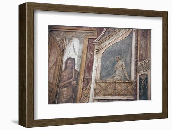 Italy, Naples, Naples Museum, from Pompeii, House of Meleager (VI 9), Stucco Policromo (Polychrome)-Samuel Magal-Framed Photographic Print