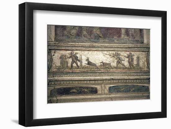 Italy, Naples, Naples Museum, from Pompeii, House of Meleager (VI 9), Stucco Policromo (Polychrome)-Samuel Magal-Framed Photographic Print