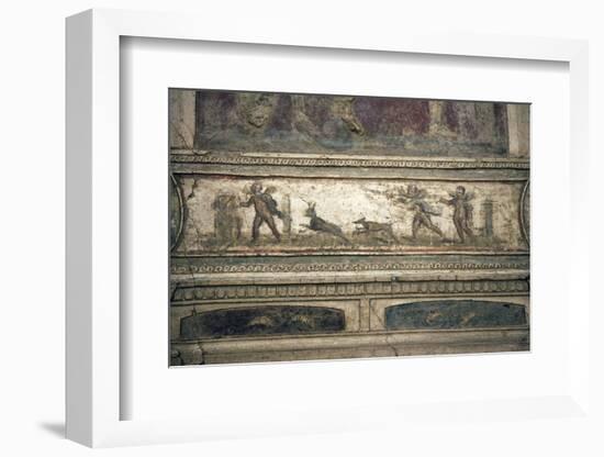 Italy, Naples, Naples Museum, from Pompeii, House of Meleager (VI 9), Stucco Policromo (Polychrome)-Samuel Magal-Framed Photographic Print