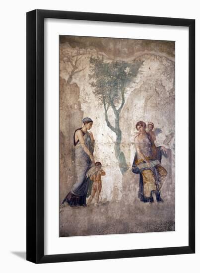 Italy, Naples, Naples Museum, from Pompeii, House of Punished Love  (VII, 2, 23), Eros' Punishment-Samuel Magal-Framed Premium Photographic Print