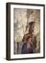 Italy, Naples, Naples Museum, from Pompeii, House of Punished Love  (VII, 2, 23), Mars and Venus-Samuel Magal-Framed Photographic Print