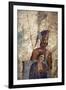 Italy, Naples, Naples Museum, from Pompeii, House of Punished Love  (VII, 2, 23), Mars and Venus-Samuel Magal-Framed Photographic Print