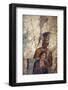 Italy, Naples, Naples Museum, from Pompeii, House of Punished Love  (VII, 2, 23), Mars and Venus-Samuel Magal-Framed Photographic Print