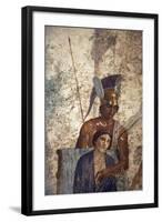 Italy, Naples, Naples Museum, from Pompeii, House of Punished Love  (VII, 2, 23), Mars and Venus-Samuel Magal-Framed Photographic Print