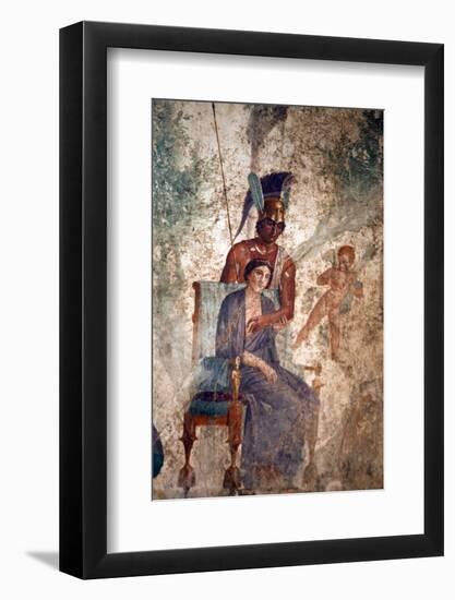 Italy, Naples, Naples Museum, from Pompeii, House of Punished Love (VII, 2, 23), Mars and Venus-Samuel Magal-Framed Photographic Print