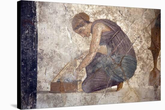 Italy, Naples, Naples Museum, from Pompeii, House of Punished Love  (VII, 2, 23), Slave-Samuel Magal-Stretched Canvas