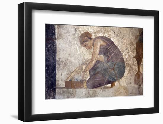 Italy, Naples, Naples Museum, from Pompeii, House of Punished Love  (VII, 2, 23), Slave-Samuel Magal-Framed Premium Photographic Print