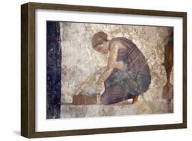 Italy, Naples, Naples Museum, from Pompeii, House of Punished Love  (VII, 2, 23), Slave-Samuel Magal-Framed Photographic Print