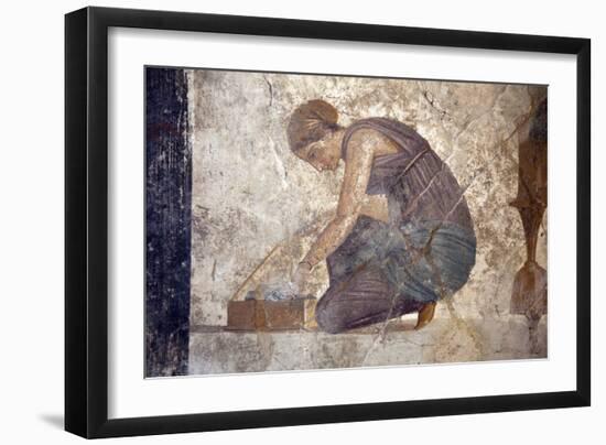 Italy, Naples, Naples Museum, from Pompeii, House of Punished Love  (VII, 2, 23), Slave-Samuel Magal-Framed Photographic Print