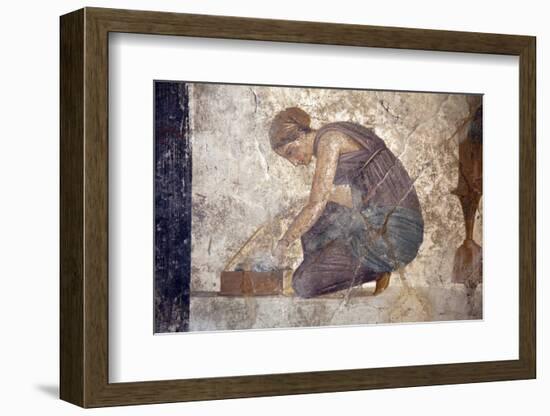 Italy, Naples, Naples Museum, from Pompeii, House of Punished Love  (VII, 2, 23), Slave-Samuel Magal-Framed Photographic Print