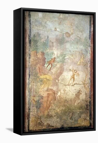 Italy, Naples, Naples Museum, from Pompeii, House of Queen Margherita (V 2, 10), Marsia-Samuel Magal-Framed Stretched Canvas