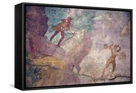 Italy, Naples, Naples Museum, from Pompeii, House of Queen Margherita (V 2, 10), Marsia-Samuel Magal-Framed Stretched Canvas